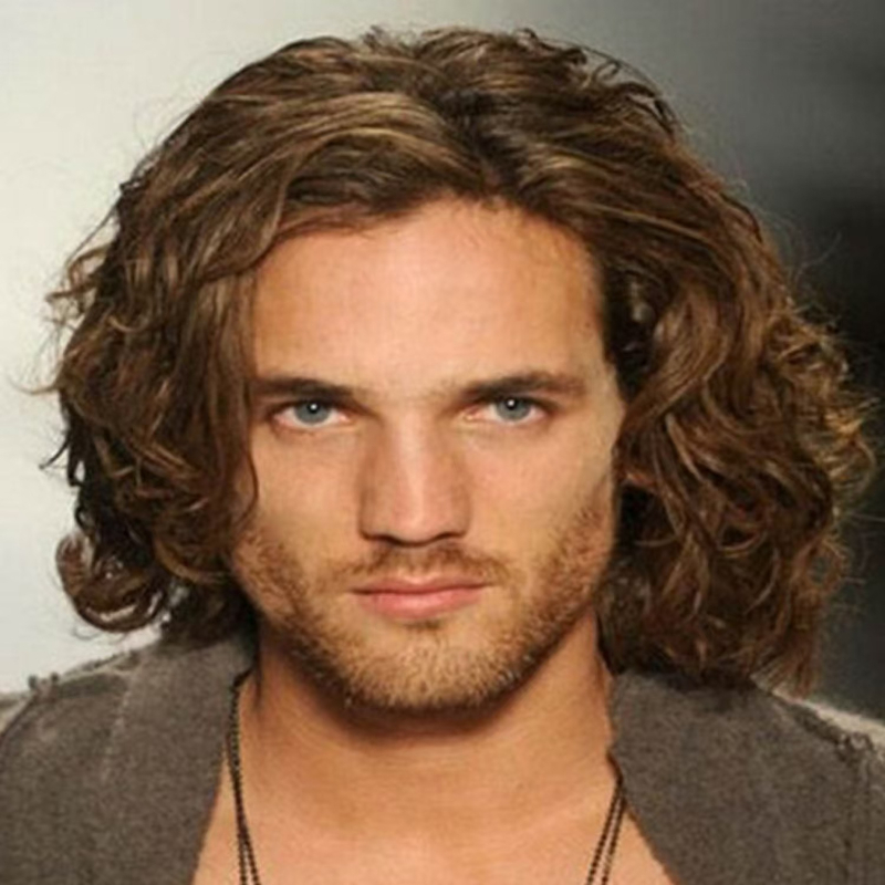 Euroopa ja Ameerika parukad Amazonilt, kuumad moe keskealised mehed pruunid lühikesed sirged juuksed piiriülese e-kaubanduse plahvatused laos