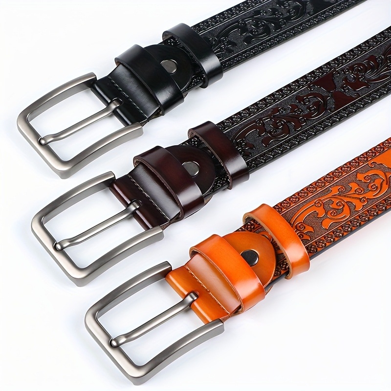 Határokon átnyúló retró személyiségű faragott kézműves férfi öv valódi bőr dombornyomott divatos farmeröv férfi marhabőr öv