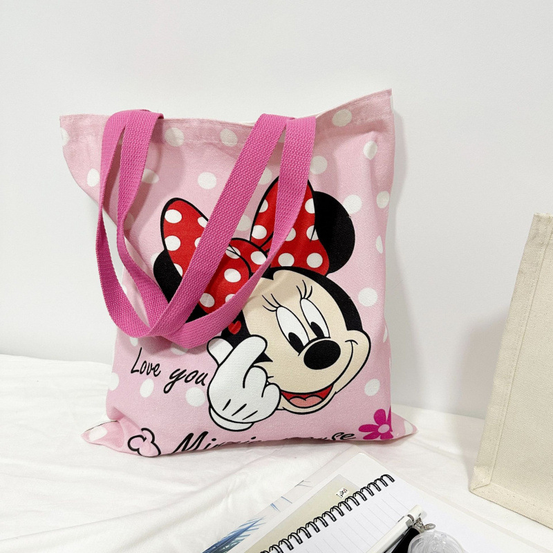 Mickey vászontáska, női nyári új, minden méretű válltáska, ingázó táska, nagy kapacitású kézitáska, múmiatáska