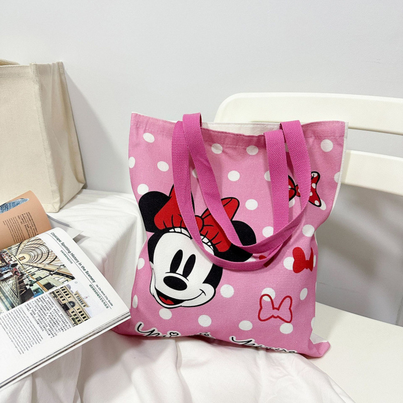 Mickey vászontáska, női nyári új, minden méretű válltáska, ingázó táska, nagy kapacitású kézitáska, múmiatáska