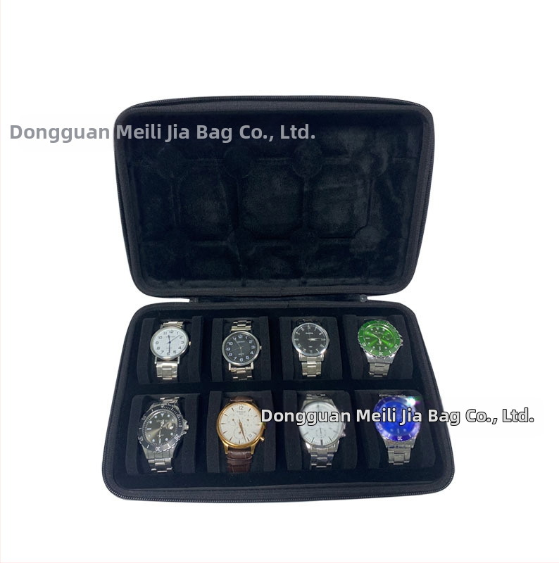 Výpredaj z novej luxusnej krabičky na hodinky, balenie 8 kusov, úložný box na hodinky z PU a EVA, taška na hodinky