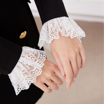 Uus prantsuse stiilis vintage pitsist võltskraega sall keskaegse viktoriaanliku kraega nukukaelarihm