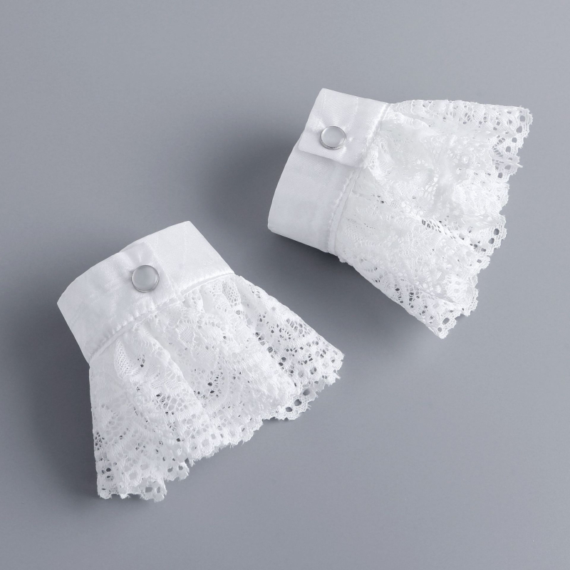 Uus prantsuse stiilis vintage pitsist võltskraega sall keskaegse viktoriaanliku kraega nukukaelarihm