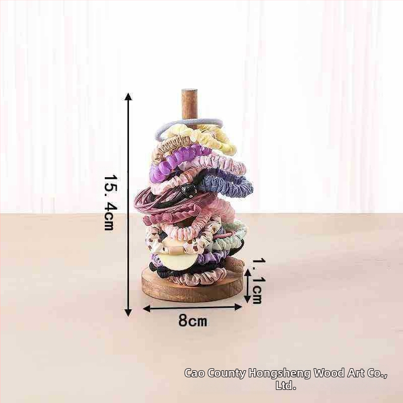 Kūrybingas medžio masyvo galvos virvės laikymo stovas, plaukų virvė, plaukų gėlių stovas, galvos apyrankė, apyrankės demonstravimo rekvizitų stovas