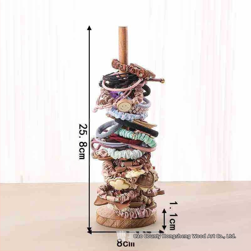 Kūrybingas medžio masyvo galvos virvės laikymo stovas, plaukų virvė, plaukų gėlių stovas, galvos apyrankė, apyrankės demonstravimo rekvizitų stovas