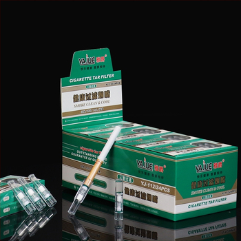 Jauna Arjue YJ-112 cirkulējošā filtra vienreizējās lietošanas filtra pērlīšu kokvilnas filtra tiešā piegāde no rūpnīcas. Trīskāršais filtra veselības cigarešu turētājs.