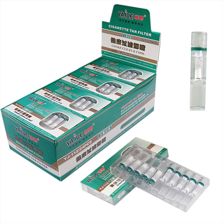 Директна доставка от фабриката на нов циркулиращ филтър Arjue YJ-112 с филтърни мъниста за еднократна употреба, филтърен памук с троен филтър, здрав цигарен калъф
