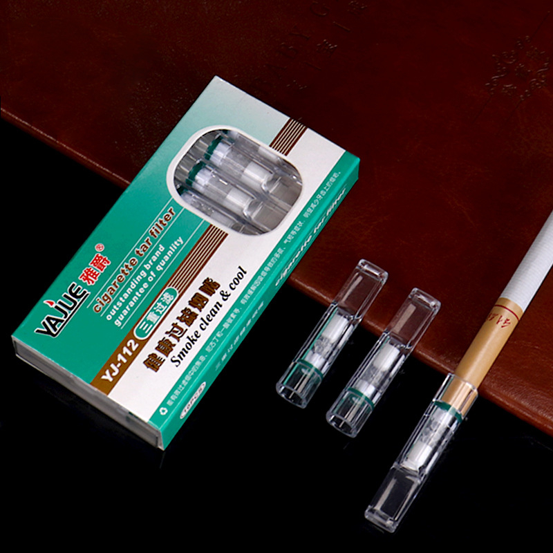 Jauna Arjue YJ-112 cirkulējošā filtra vienreizējās lietošanas filtra pērlīšu kokvilnas filtra tiešā piegāde no rūpnīcas. Trīskāršais filtra veselības cigarešu turētājs.