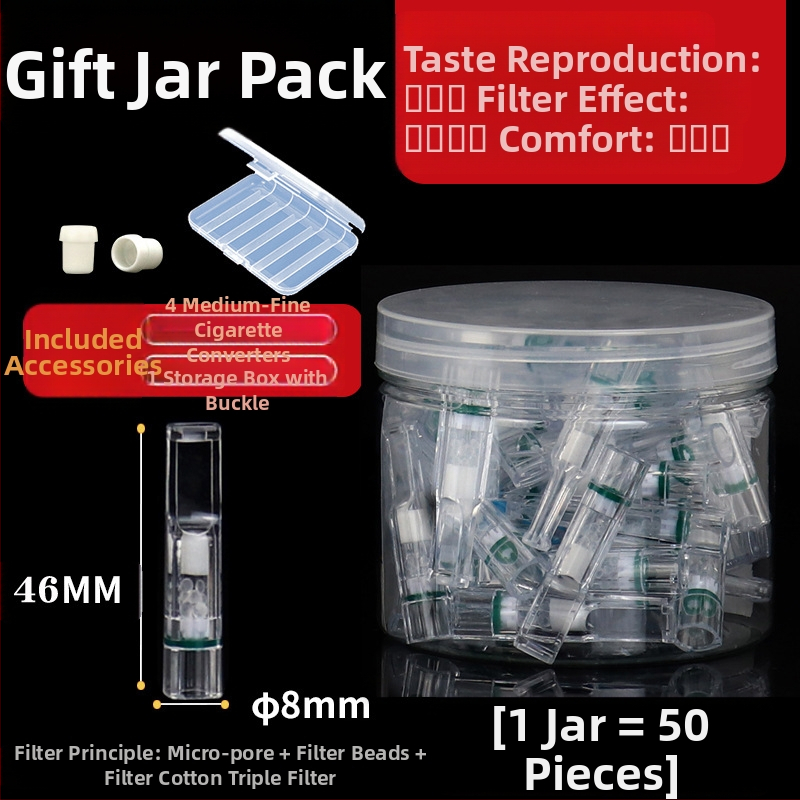 Jauna Arjue YJ-112 cirkulējošā filtra vienreizējās lietošanas filtra pērlīšu kokvilnas filtra tiešā piegāde no rūpnīcas. Trīskāršais filtra veselības cigarešu turētājs.