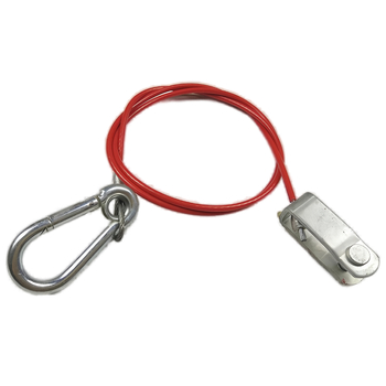 Трансгранично горещо продавано стоманено въже от неръждаема стомана 304, стоманено въже, екологично чисто, пластмасово покрито, червено стоманено въже за ремарке