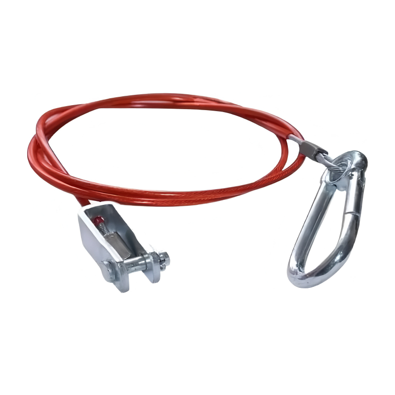 Трансгранично горещо продавано стоманено въже от неръждаема стомана 304, стоманено въже, екологично чисто, пластмасово покрито, червено стоманено въже за ремарке