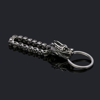 Kreatívny nerezový prívesok na kľúče od auta, trendy DIY personalizovaný zvierací pánsky malý darček, veľkoobchod