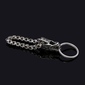 Δημιουργικό μπρελόκ αυτοκινήτου από ανοξείδωτο ατσάλι, μοντέρνο DIY, εξατομικευμένο, μικρό δώρο για άνδρες με ζώα, χονδρικής