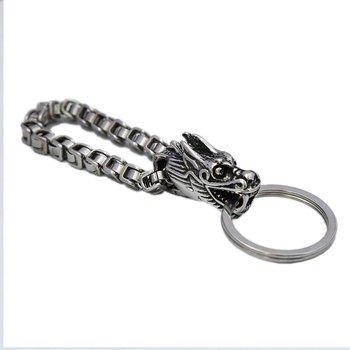 Δημιουργικό μπρελόκ αυτοκινήτου από ανοξείδωτο ατσάλι, μοντέρνο DIY, εξατομικευμένο, μικρό δώρο για άνδρες με ζώα, χονδρικής