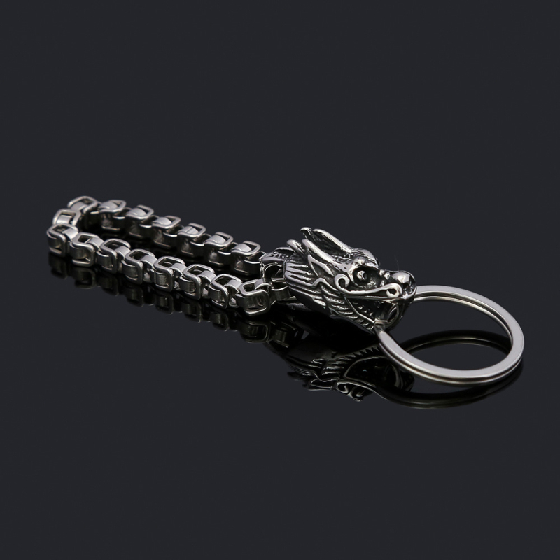 Kreatívny nerezový prívesok na kľúče od auta, trendy DIY personalizovaný zvierací pánsky malý darček, veľkoobchod