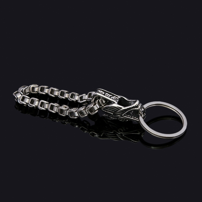 Kreatívny nerezový prívesok na kľúče od auta, trendy DIY personalizovaný zvierací pánsky malý darček, veľkoobchod