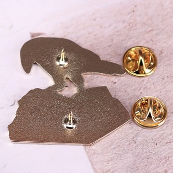 Аксесоари за декорация за Хелоуин с твърд емайл „Врана и книга“