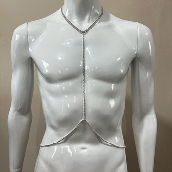 Seksualios sprogstamosios medžiagos, skirtos seksualiai bikini stiliaus krūtinės grandinėlei, europietiška ir amerikietiška, vieno sluoksnio cirkonio kaklo grandinėlė, skirta kūno puošmenoms.