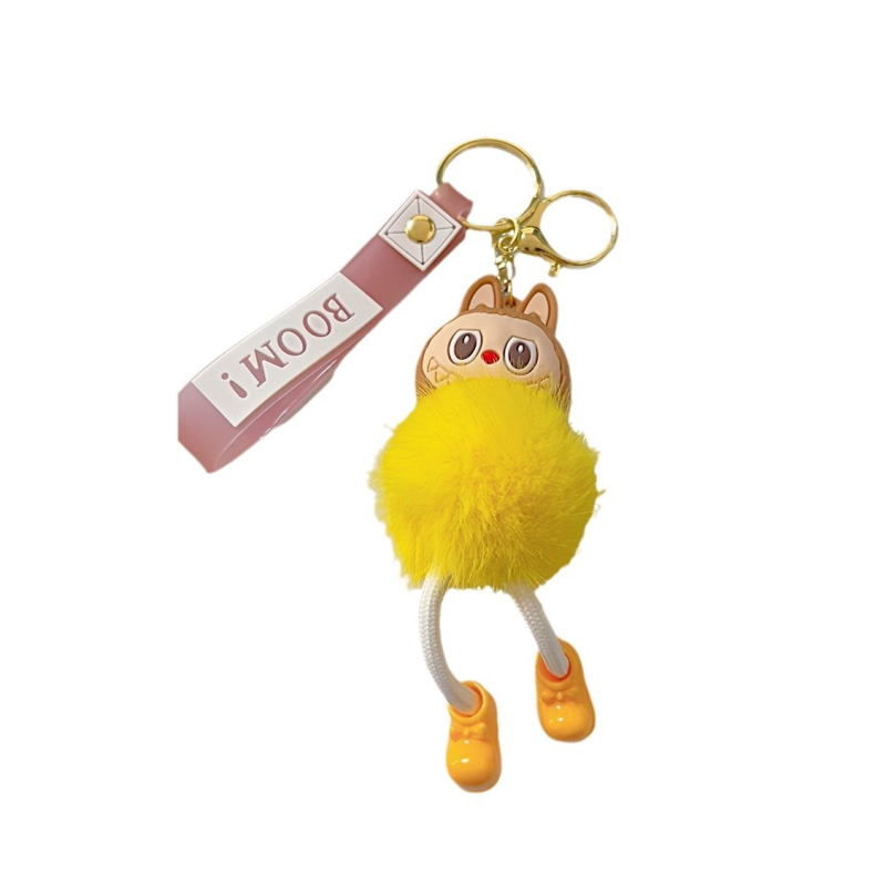Uus labubu plush-riidest armas autovõtme koolikoti rippuv ripats-võtmehoidja hulgimüük