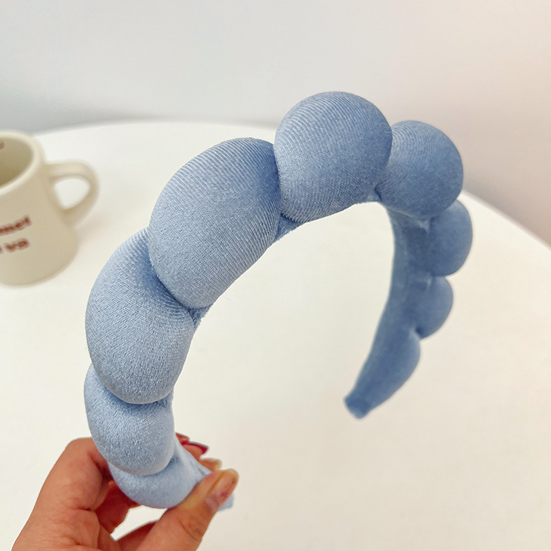 „Amazon“ tarpvalstybinė mados vandens bangų plaukų juosta, kempinė, galvos juosta, SPA plaukų pluoštas, pūkuoti plaukų aksesuarai, plovimo veido galvos juosta R617