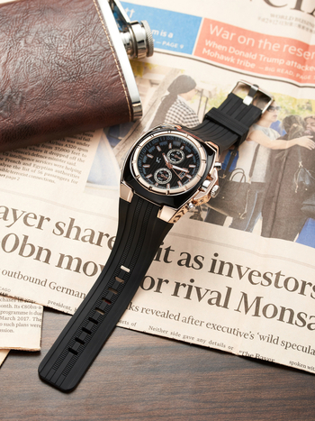 Ρολόι χειρός Fashion V6 με μεγάλο καντράν, casual, με προσωπικότητα και quartz, ανδρικό ρολόι V048