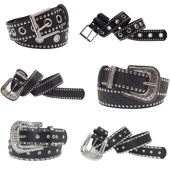 Žemas, dviejų eilių letenėlių karoliukų juodas vyriškas ir moteriškas diržas su puošmena, pankroko stiliaus, laisvalaikio, retro lydinio sagtimi.