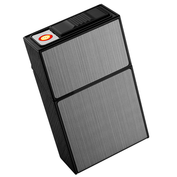 Pehme ja kõva universaalne 20-pakendis laadimissigaretiümbris integreeritud terve pakett USB-laadimisega sigaretisüütaja peen hulgimüük