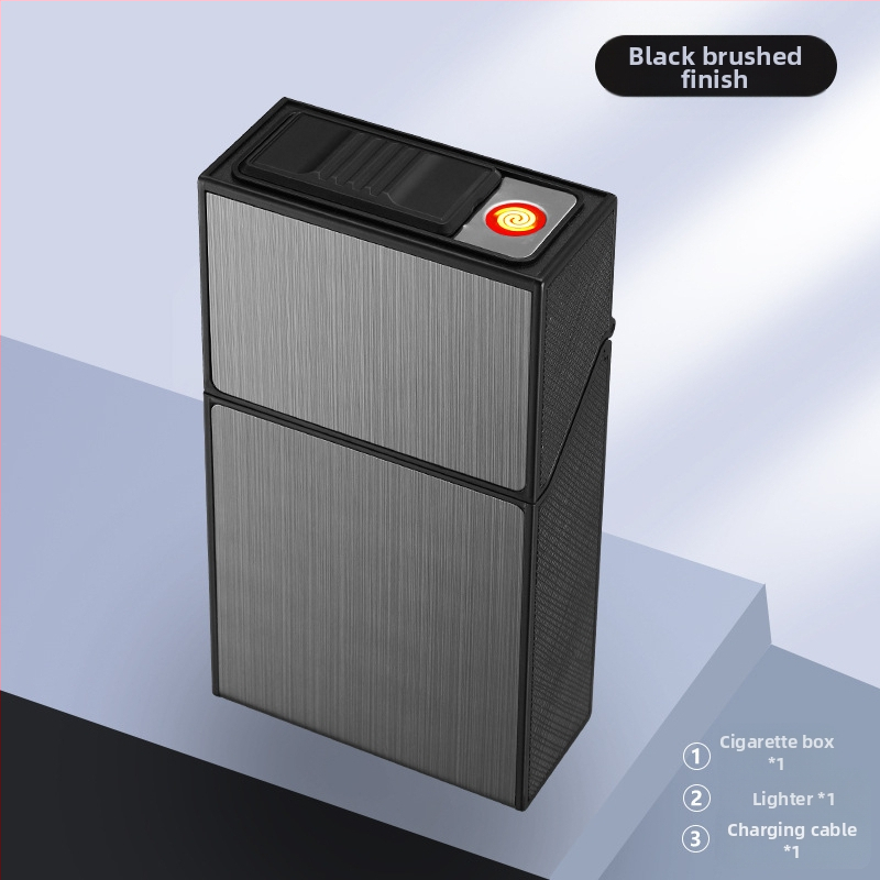 Pehme ja kõva universaalne 20-pakendis laadimissigaretiümbris integreeritud terve pakett USB-laadimisega sigaretisüütaja peen hulgimüük