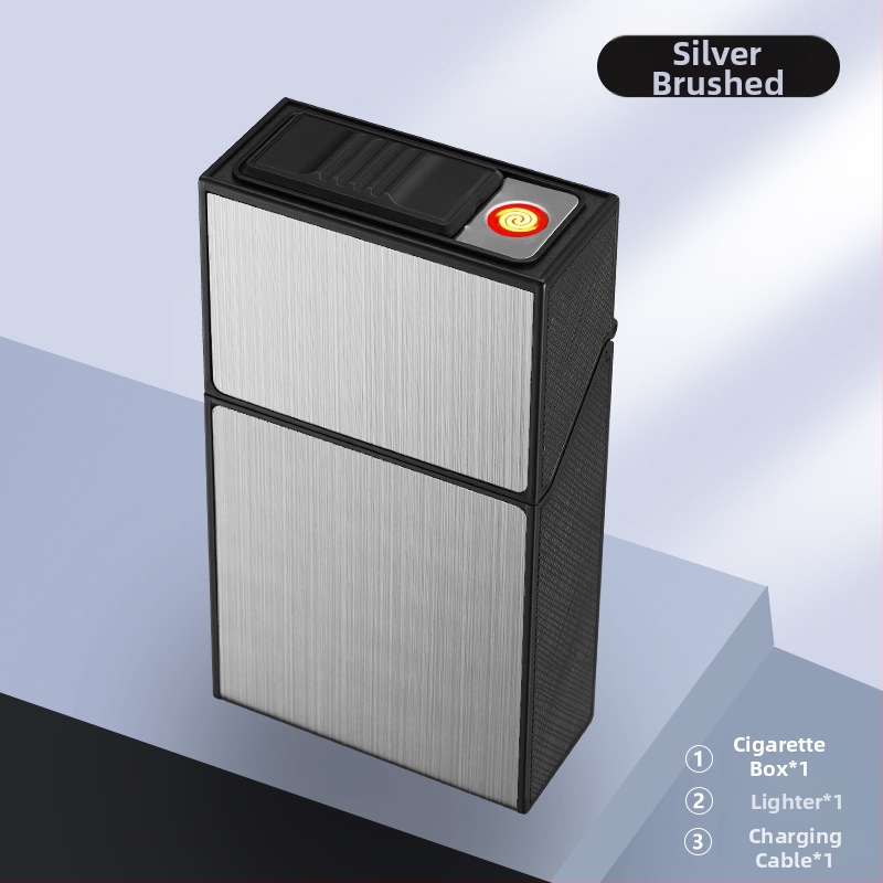 Pehme ja kõva universaalne 20-pakendis laadimissigaretiümbris integreeritud terve pakett USB-laadimisega sigaretisüütaja peen hulgimüük