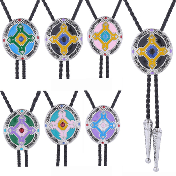 Висулка за вратовръзка Cross Border New Indian Aboriginal Totem Polo, западна каубойска вратовръзка Bolo