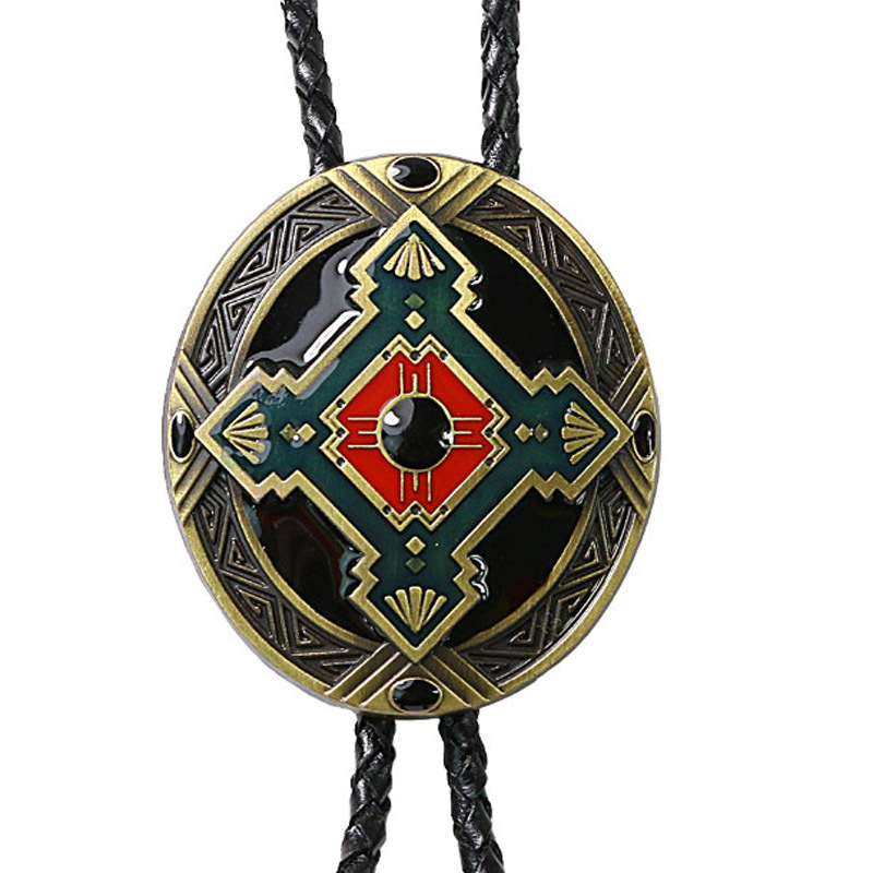Висулка за вратовръзка Cross Border New Indian Aboriginal Totem Polo, западна каубойска вратовръзка Bolo