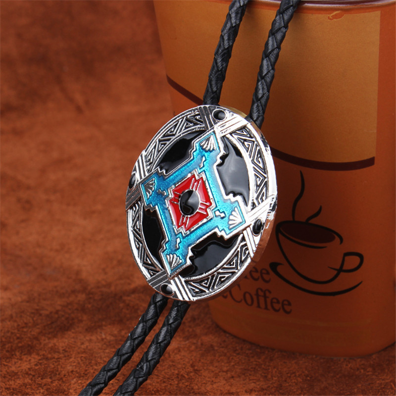 Висулка за вратовръзка Cross Border New Indian Aboriginal Totem Polo, западна каубойска вратовръзка Bolo