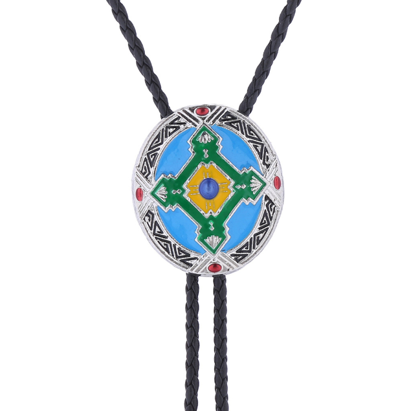 Висулка за вратовръзка Cross Border New Indian Aboriginal Totem Polo, западна каубойска вратовръзка Bolo