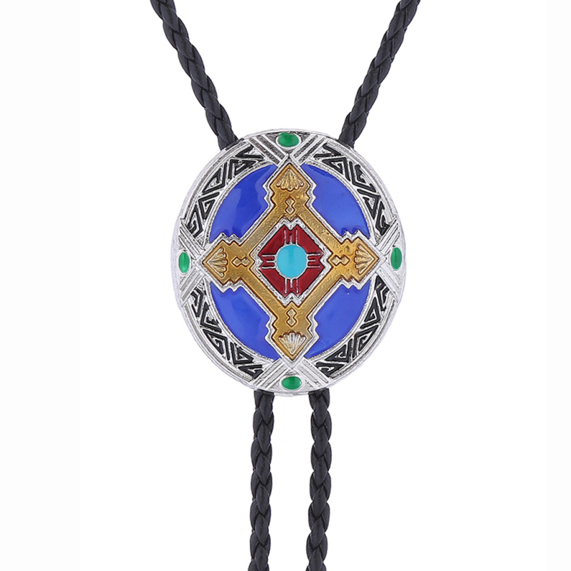 Висулка за вратовръзка Cross Border New Indian Aboriginal Totem Polo, западна каубойска вратовръзка Bolo
