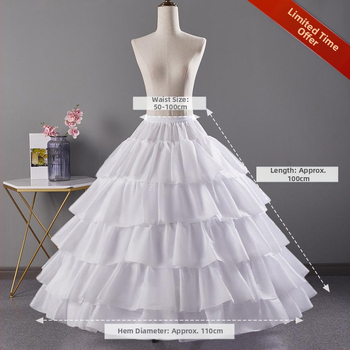 Kāzu kleitas svārki ar vardarbīgu, regulējamu zivs kaula svārku Kāzu kleitas astes svārki Lolita ziedu kāzu Karmenas svārki