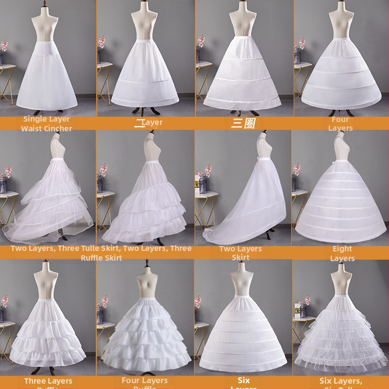 Kāzu kleitas svārki ar vardarbīgu, regulējamu zivs kaula svārku Kāzu kleitas astes svārki Lolita ziedu kāzu Karmenas svārki