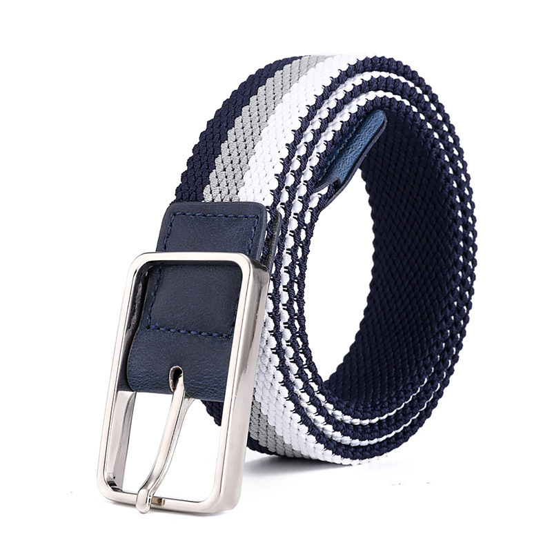 Elastinis austas diržas, tamprus vyriškas drobinis diržas, korėjietiško stiliaus studentiškas laisvalaikio diržas, unisex diržas