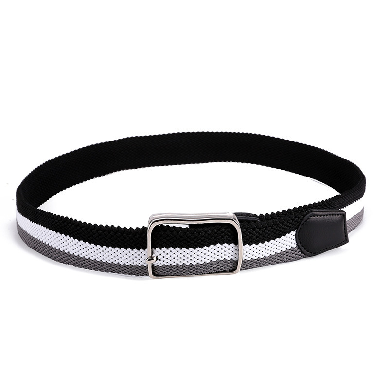 Elastinis austas diržas, tamprus vyriškas drobinis diržas, korėjietiško stiliaus studentiškas laisvalaikio diržas, unisex diržas