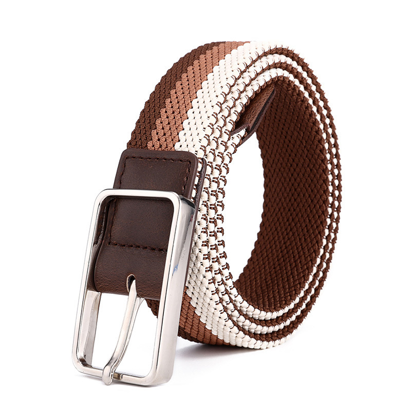 Elastinis austas diržas, tamprus vyriškas drobinis diržas, korėjietiško stiliaus studentiškas laisvalaikio diržas, unisex diržas