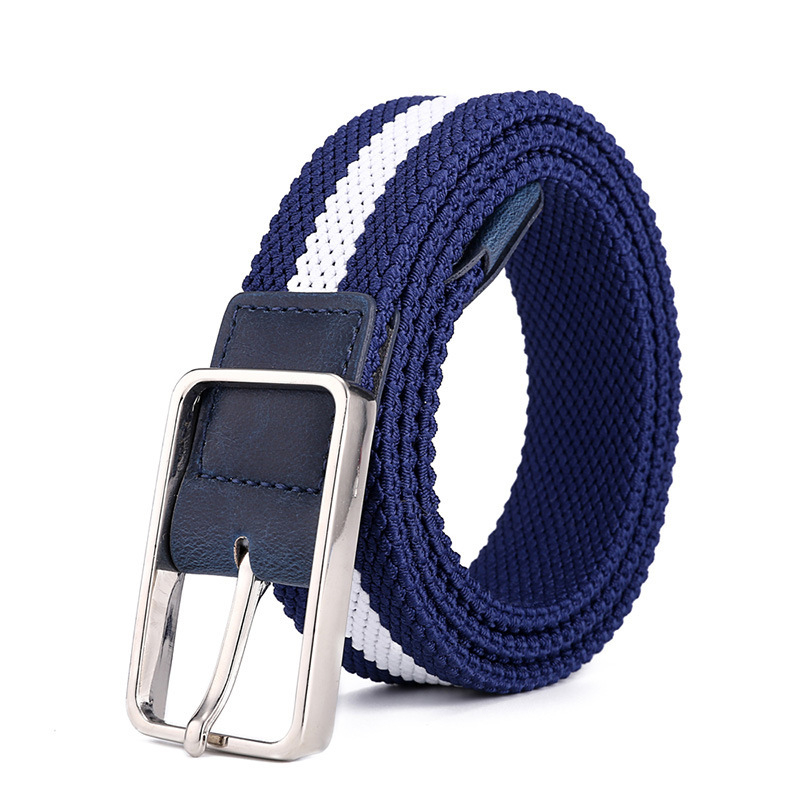 Elastinis austas diržas, tamprus vyriškas drobinis diržas, korėjietiško stiliaus studentiškas laisvalaikio diržas, unisex diržas