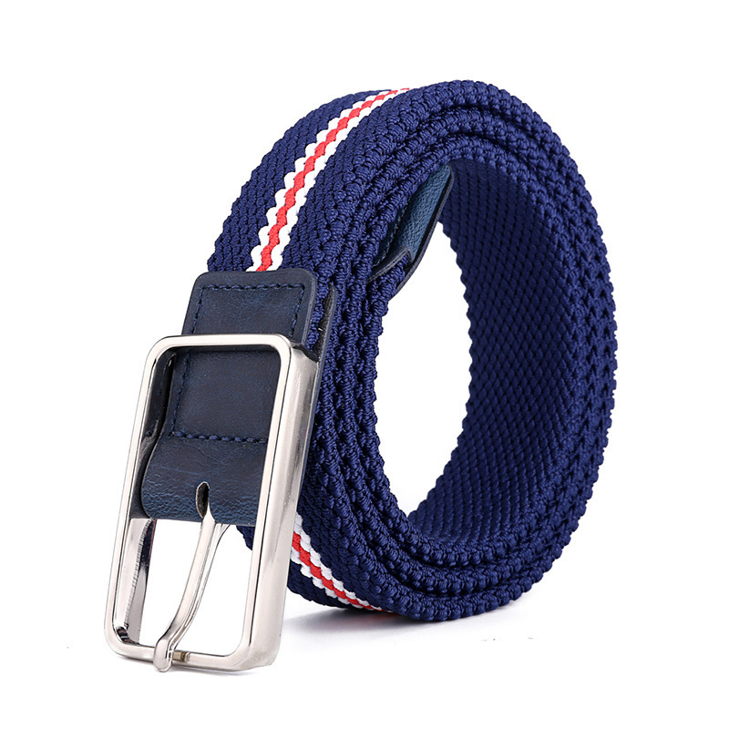 Elastinis austas diržas, tamprus vyriškas drobinis diržas, korėjietiško stiliaus studentiškas laisvalaikio diržas, unisex diržas