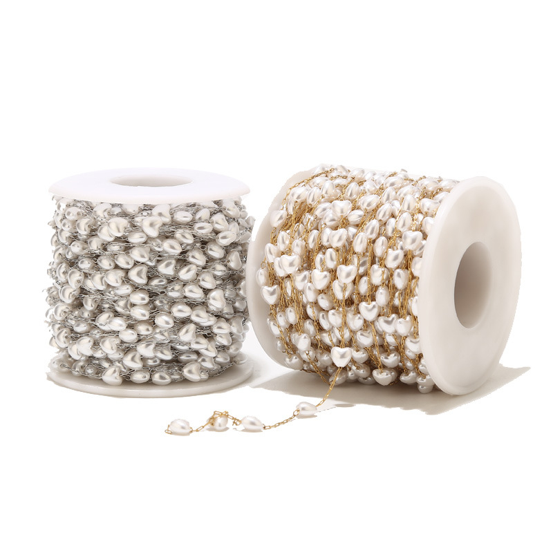 Roostevabast terasest pärlkett, kuldne armastuskaelakee, pärlkett, naiste rangluukett