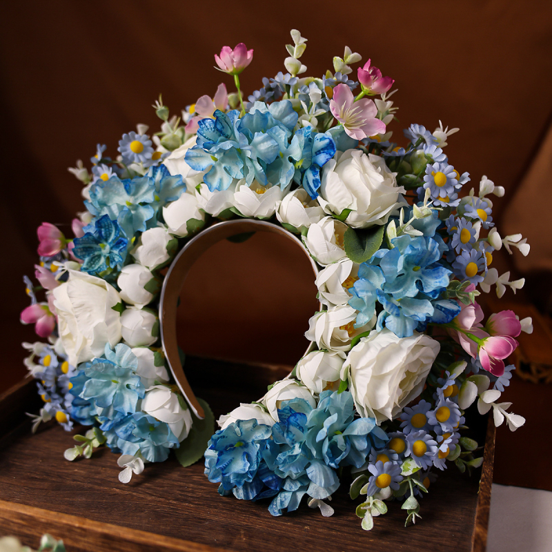 Nauji stereo šilko gėlių formos plaukų juostelių aksesuarai, „Hanfu Play Season“ didelės spalvos, fotografuojantys baigtus vintažinius plaukų segtukų gėlių formos plaukų vainikėlių aksesuarus.