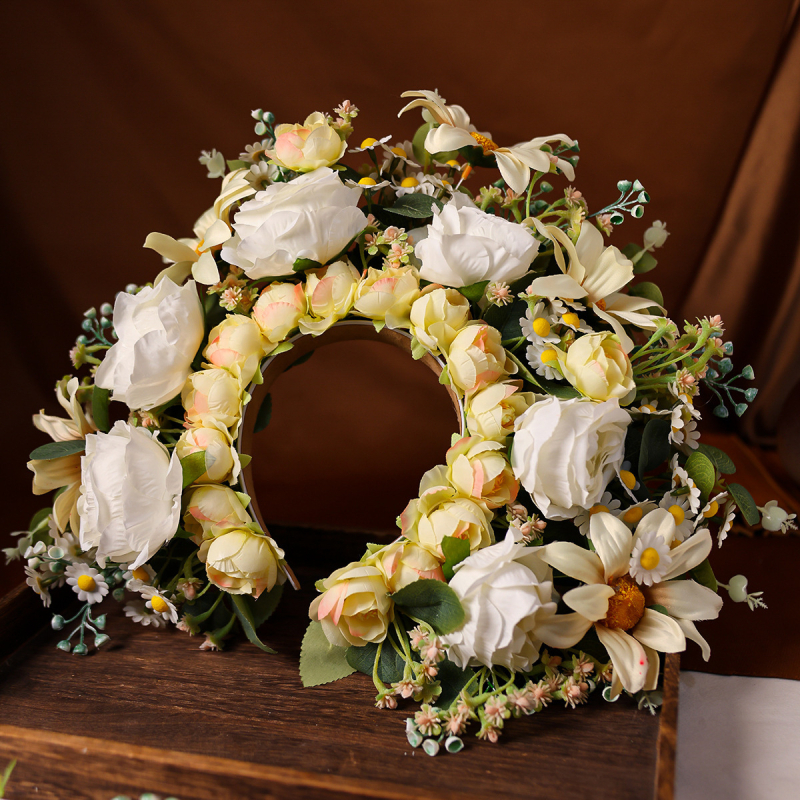 Nauji stereo šilko gėlių formos plaukų juostelių aksesuarai, „Hanfu Play Season“ didelės spalvos, fotografuojantys baigtus vintažinius plaukų segtukų gėlių formos plaukų vainikėlių aksesuarus.