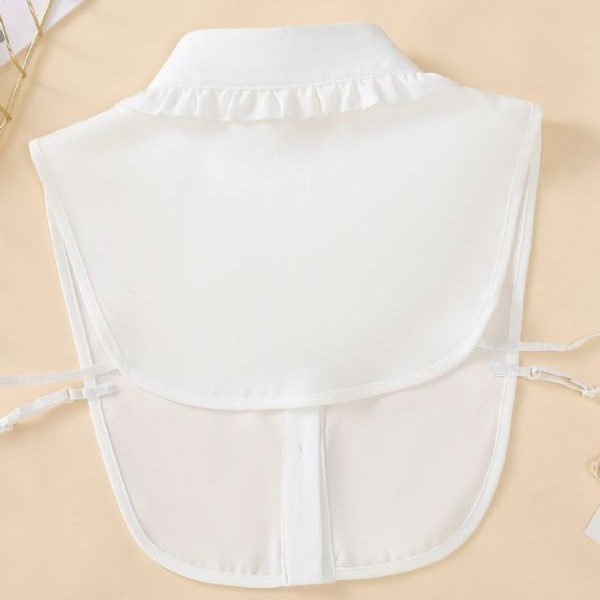 Guler decorativ cu marginea urechii din frunze de lotus, guler fals pentru păpușă