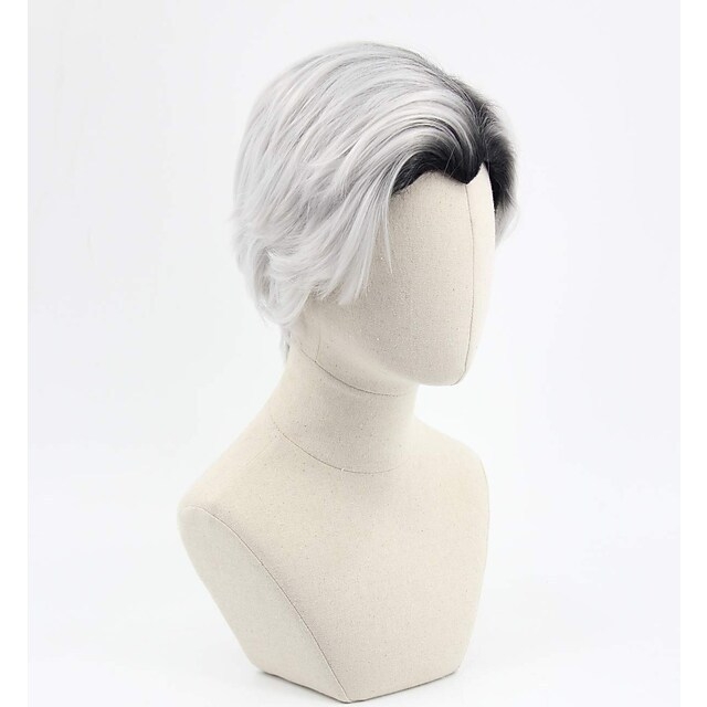 Филмът "Наследници 2" Карлос Карлос Косплей Градиентна перука Мъжка къса коса Amazon Export перука