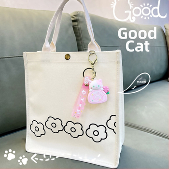 Νέα μπρελόκ κινουμένων σχεδίων με ρολό γάτας, χαριτωμένη κούκλα αυτοκινήτου μπρελόκ τσάντα μενταγιόν μικρό δώρο χονδρικής