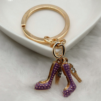 Ευρωπαϊκή και αμερικανική νέα τάση μόδας Κόκκινα και μπλε ψηλοτάκουνα μπρελόκ τσάντα αξεσουάρ κλειδιών στολίδια