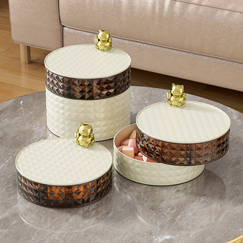 Домакинска холна масичка за бонбони кутия за бонбони лека луксозна висококачествена тава за бонбони за закуски съхранение на ядки кутия за сушени плодове