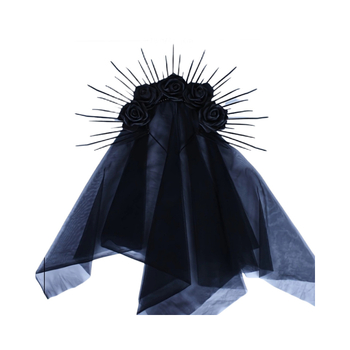 Γοτθική κορδέλα με στέμμα, νήματα θεάς, δαντέλα, φωτοστέφανο, κοστούμι αποκριών, καπέλα, καλύμματα κεφαλής, γραβάτα, κορδέλα μαλλιών, υπερβολική